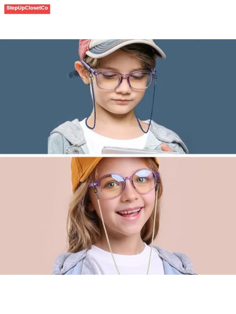 6 Pcs Leather Eyeglass Straps Holders for Women Men Kids Sunglasses Retainer